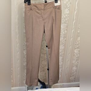 New York & Company Brown Pinstripe Pants NWT